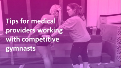 Product image for Gymnastics Team: Tips and Tricks for Medical Providers