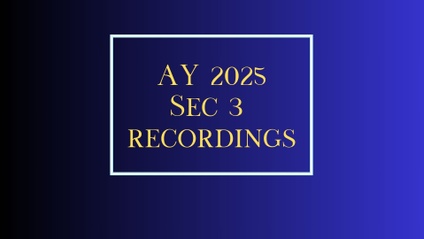 Product image for AY 2025 (Sec 3)