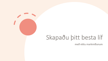 Product image for Skapaðu þitt besta ár með réttu markmiðunum