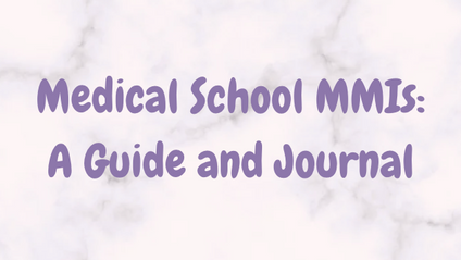 Product image for Medical School MMIs: A Guide and Journal