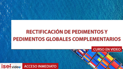 Product image for RECTIFICACIÓN DE PEDIMENTOS Y PEDIMENTOS GLOBALES COMPLEMENTARIOS