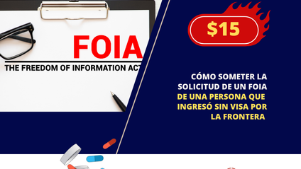 Product image for Cápsula migratoria: Cómo someter la solicitud de un FOIA de una persona que ingresó sin visa por la frontera