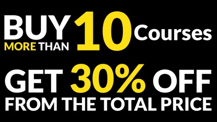 Product image for Buy more than 10 course and get a 30% Discount