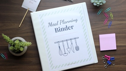 Product image for Meal Planning Binder