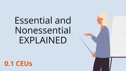 Product image for Essential and Nonessential Explained