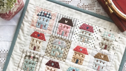 Product image for Little House Mini Quilt PDF Pattern