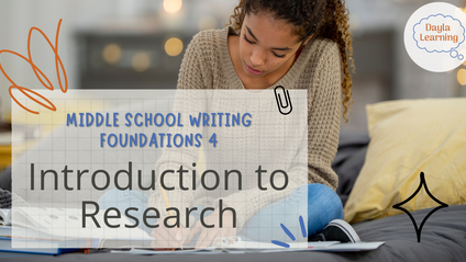 Product image for Middle School Writing Foundations 4: Introduction to Research (Fall 2025)