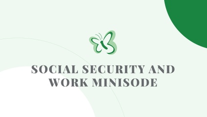 Product image for Social Security and Work Minisode