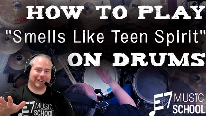 Product image for "Smells Like Teen Spirit" by Nirvana - Intermediate Drums