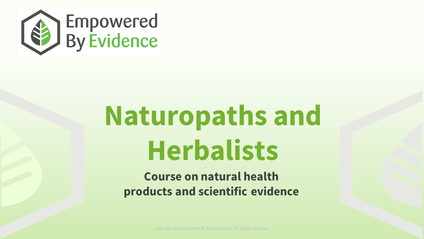 Product image for Naturopaths and Herbalists: Course on natural health products and scientific evidence