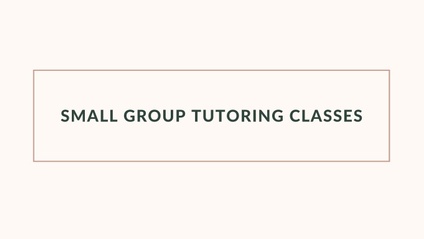 Product image for Small Group Tutoring Classes