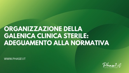 Product image for Organizzazione della Galenica Clinica sterile: adeguamento alla normativa 