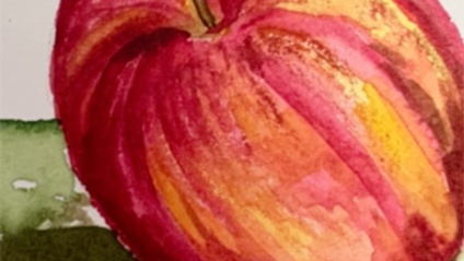 Product image for Paint a Red Apple in Watercolor