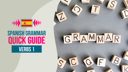 Product image for Spanish Grammar - Quick Guide - Verbs 1