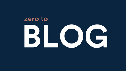 Product image for Zero To Blog