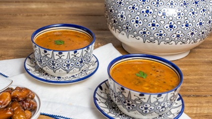 Product image for Moroccan Vegetarian Harira (Tomato, lentil and chickpea soup)