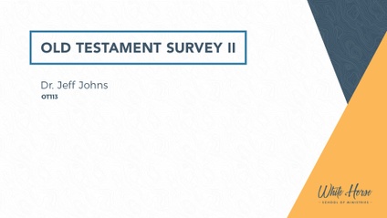 Product image for OT113 - Old Testament Survey II