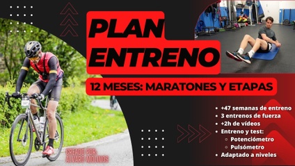 Product image for 12 MESES ENTRENO MARATONES y CARRERAS por ETAPAS (Ciclismo/MTB)