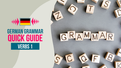 Product image for German Grammar - Quick Guide - Verbs 1
