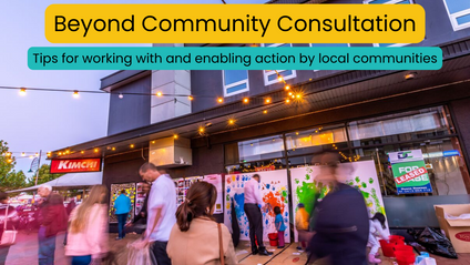 Product image for Beyond community consultation: Tips for working with and enabling action by local communities