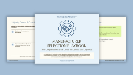 Product image for Manufacturer Selection Playbook
