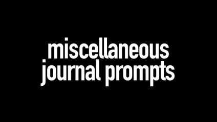Product image for Miscellaneous Journal Prompts 