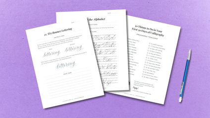 Product image for 30 Day Calligraphy Workbook