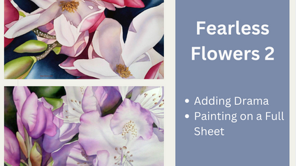 Product image for Fearless Flowers 2, Masterclass - Paint-at-your-own-pace