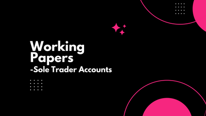 Product image for Working Papers - Sole Trader Accounts