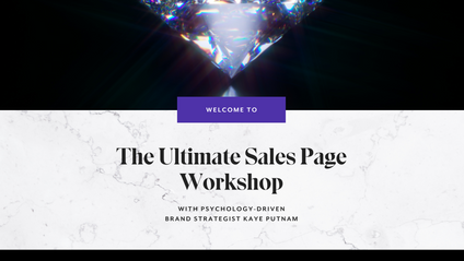 Product image for Sales Page Workshop