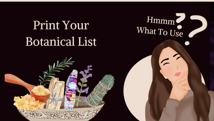 Product image for Energy Clearing Botanical List