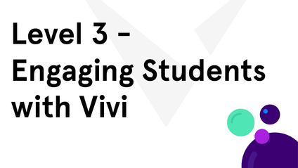Product image for Vivi Level 3 Training -Engaging Students with Vivi