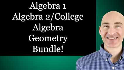 Product image for Algebra 1, Algebra 2/College Algebra, Geometry Bundle