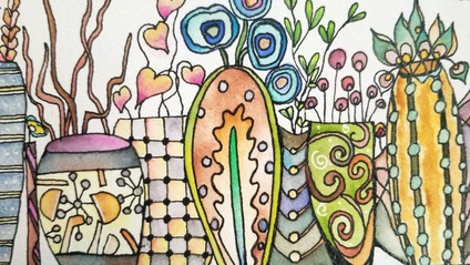 Product image for Blossoms  and Vessels - explore fabulously fun  florals and the things they're in!