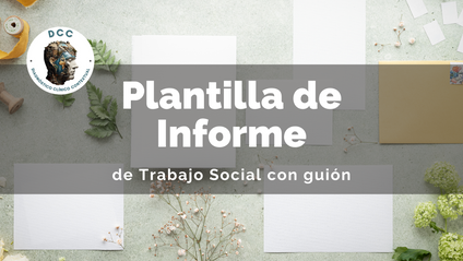 Product image for Plantilla de Informe de Trabajo Social con Guión 
