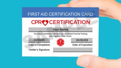 Product image for First Aid Certification