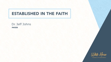 Product image for PM559 - Established in the Faith