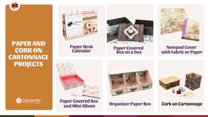 Product image for Paper and cork on cartonnage projects