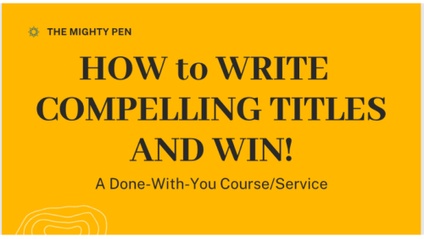 Product image for Done-With-You: How to Write Compelling Titles and Win