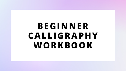 Product image for Beginner Calligraphy Workbook