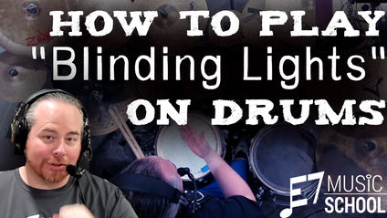 Product image for "Blinding Lights" by The Weeknd - Late Beginner/Intermediate Drums
