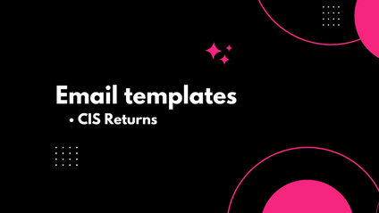 Product image for Email templates - CIS returns