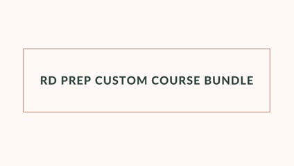 Product image for RD Prep Custom Course Bundle