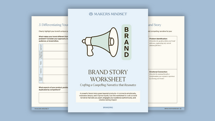 Product image for Brand Story Worksheet