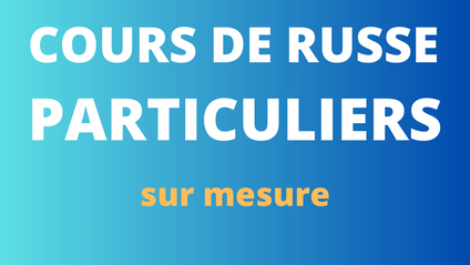 Product image for Cours particuliers de russe 🇷🇺 