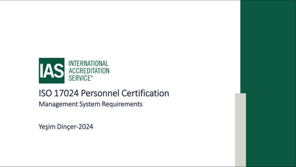 Product image for 3003-Understanding ISO/IEC 17024 for Personnel Certification Webinar 4 Management System Conformance