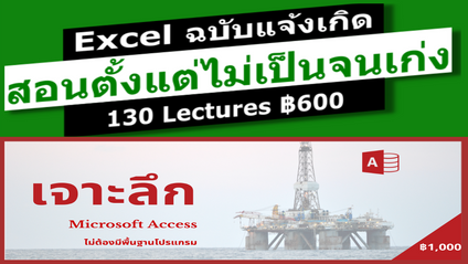 Product image for 2 in 1 Excel ฉบับแจ้งเกิด + เจาะลึก MS Access