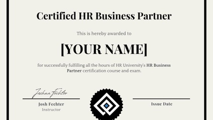 Product image for HR Business Partner Certification