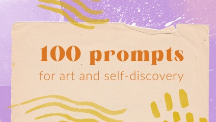 Product image for 100 Prompts for art and self-discovery