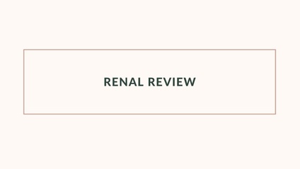 Product image for Renal Review